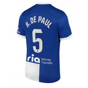 Atletico Madrid Rodrigo De Paul #5 Replica Away Stadium Shirt 2023-24 Short Sleeve